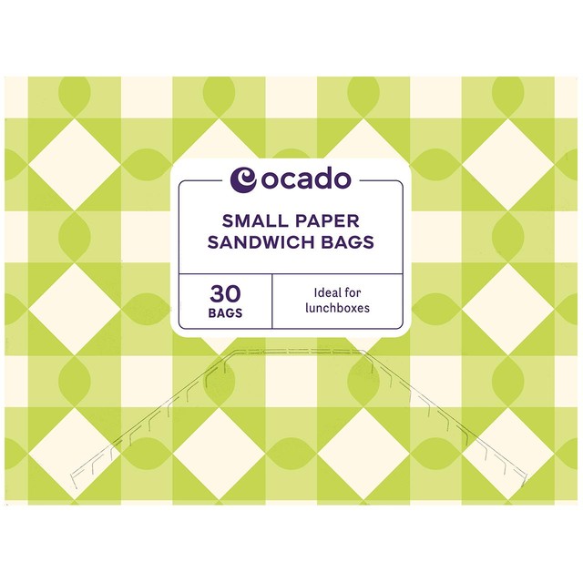 Ocado paper sandwich bags 30 pack, imported from the UK