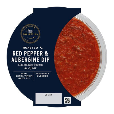 M&S M&S Collection Roasted Red Pepper & Aubergine Dip 170g- Buy online at McGrocer