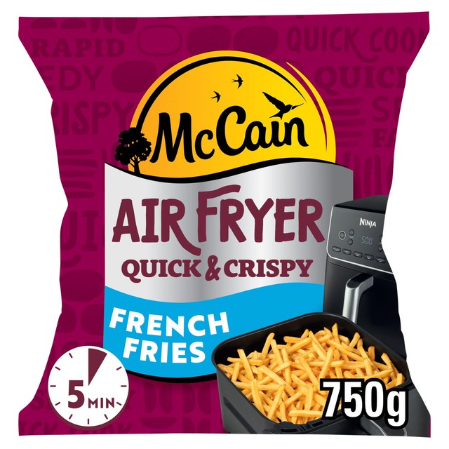 McCain French Fries Straight Cut Extra Thin 750g, imported from the UK