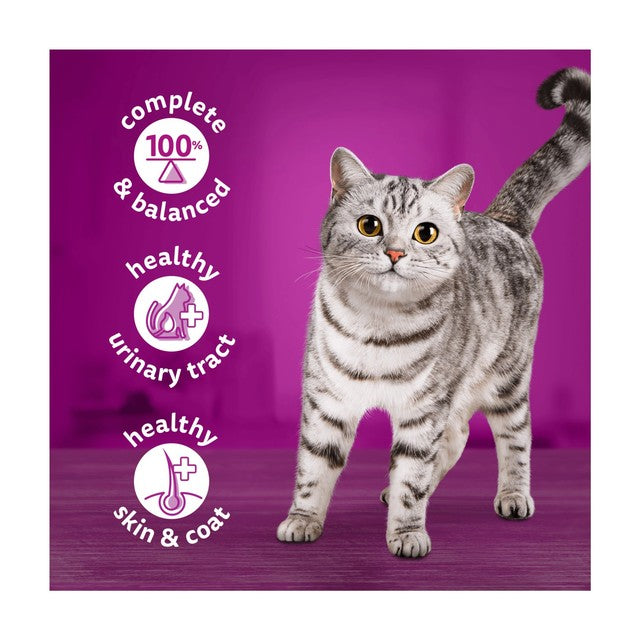 Whiskas wet cat food ocean menu in jelly 6 x 400g tins (British brand)