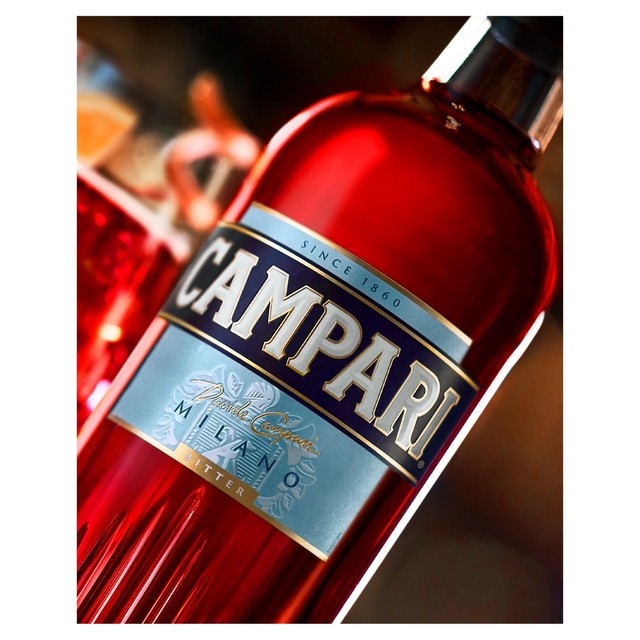 Campari bitter aperitif spirit bottle 70cl - British product
