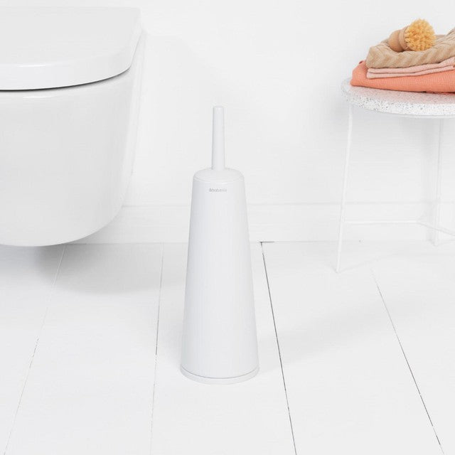 Brabantia white toilet brush set - British product