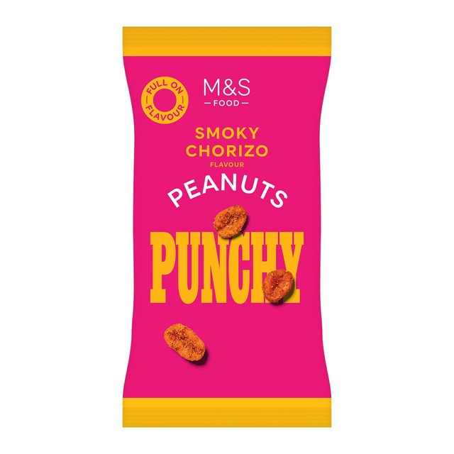 M&S smoky chorizo peanuts 200g, imported from the UK