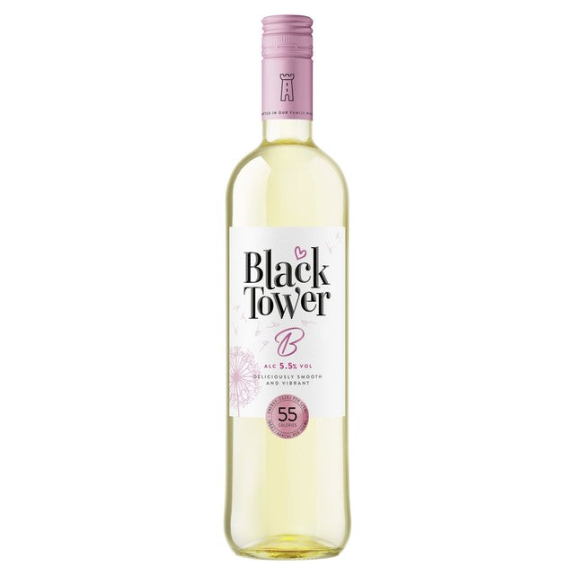 Black Tower B White low alcohol white wine 75cl - British product