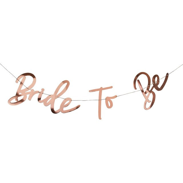 Hootyballoo rose gold bride to be card banner 21cm x 27cm (British brand)