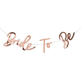Hootyballoo rose gold bride to be card banner 21cm x 27cm (British brand)