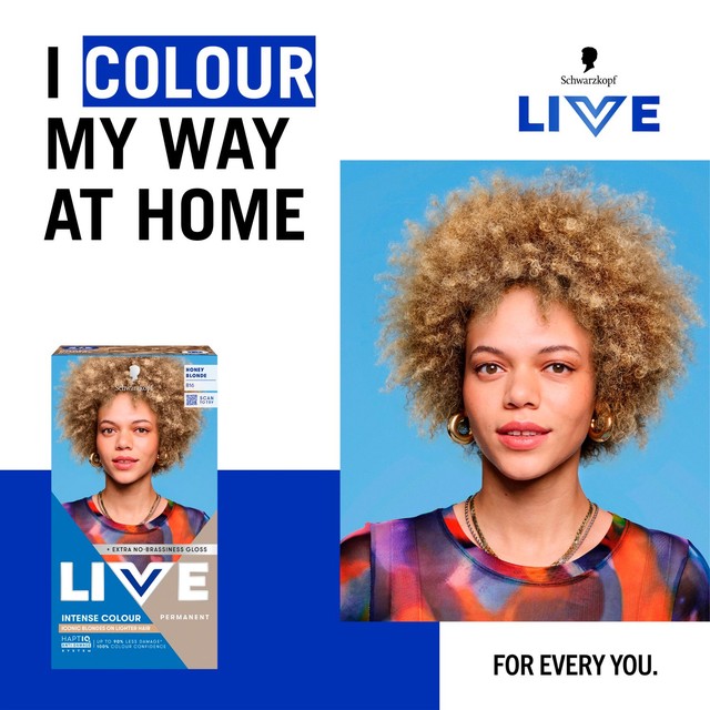 Schwarzkopf B16 Honey Blonde hair colour kit, imported from the UK
