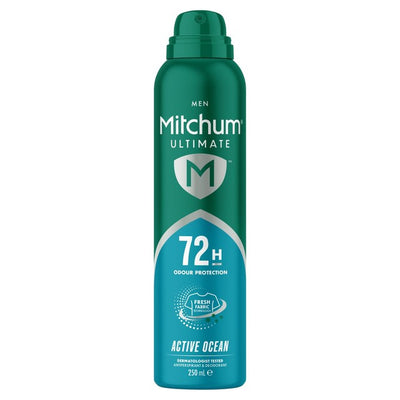 M&S Mitchum Male Ultimate 72HR Anti-Perspirant Deodorant Active Ocean 250ml- Buy online at McGrocer
