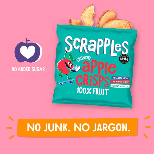 Scrapples Kids Apple Crisps Air-Dried 5x12g (British brand)