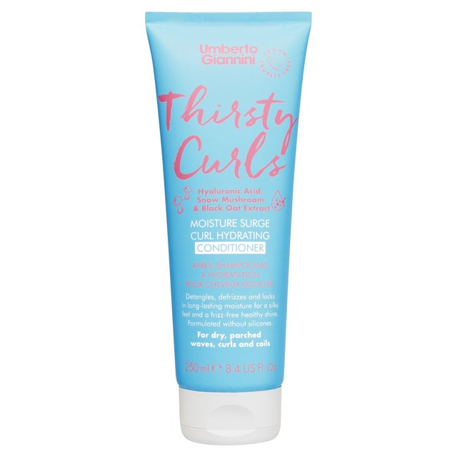 Umberto Giannini Thirsty Curls hair conditioner 250ml (British brand)
