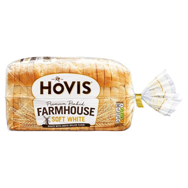 Hovis Farmhouse Soft White Sliced Bread 800g, UK version
