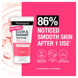 Neutrogena pink grapefruit facial scrub 150ml, imported from the UK