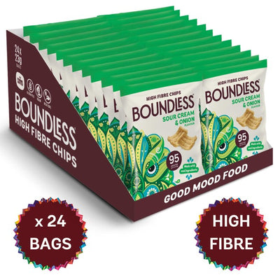 M&S Boundless Sour Cream & Onion Crisps 24 x 23g- Buy online at McGrocer