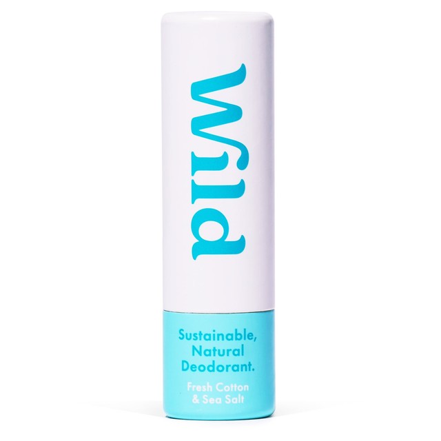 Wild Fresh Cotton & Sea Salt Mini Deodorant 16g (British brand)