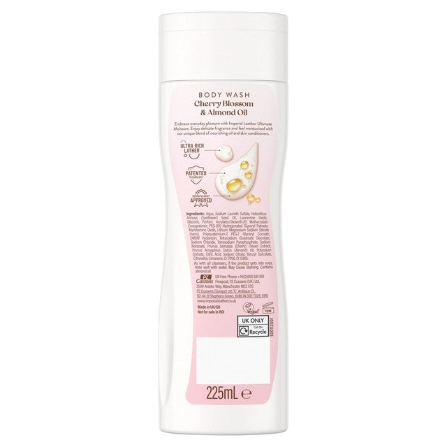 Imperial Leather cherry blossom and almond oil body wash 225ml, UK version
