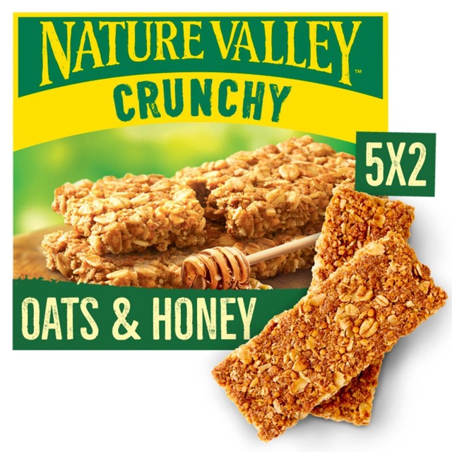 Nature Valley crunchy oats & honey cereal bars 5 x 42g, imported from the UK