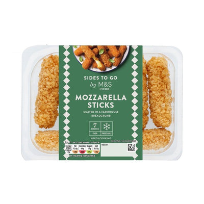 M&S M&S Mozzarella Sticks Breaded Cheese Snacks 150g- Buy online at McGrocer
