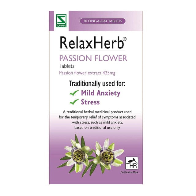 Schwabe Pharma Passion Flower tablets 30 tablets, imported from the UK
