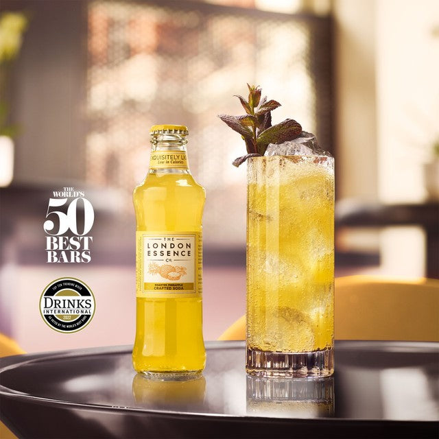 London Essence Co. roasted pineapple soda 24 x 200ml, UK version