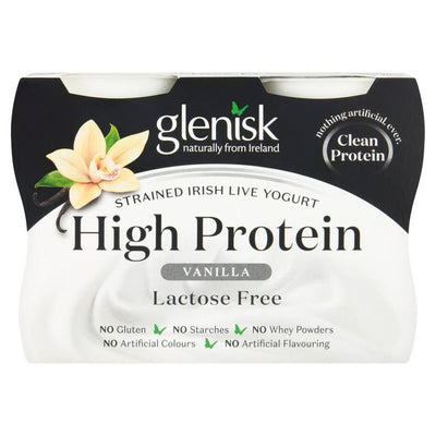 Sainsburys Glenisk Vanilje Proteinyoghurt 4x100g - Kjøp online hos McGrocer