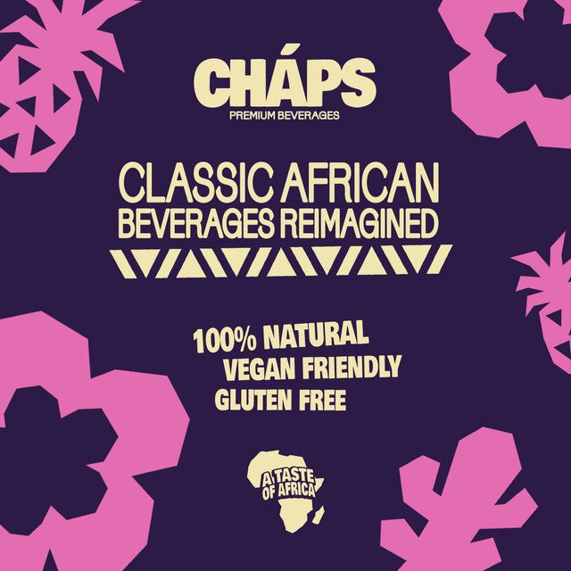 Chaps Premium Zobo Hibiscus Drink, imported from the UK