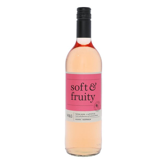 M&S Soft & Fruity Rosé wine 75cl, imported from the UK