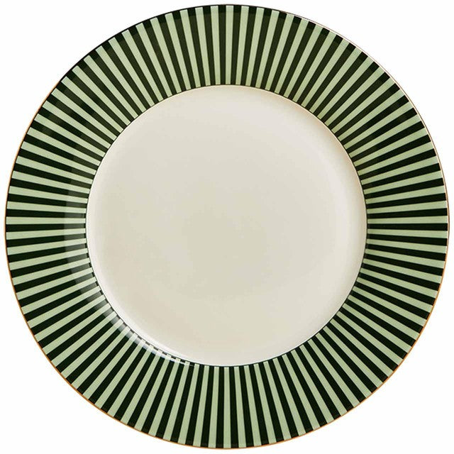 M&S Hampton Stripe green side plate - British product