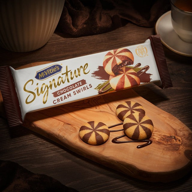 McVitie's chocolate cream swirls biscuits 142g, imported from the UK
