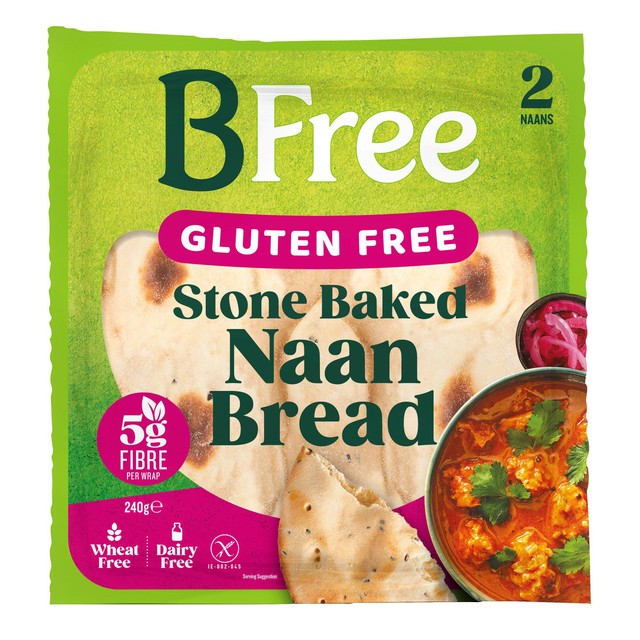 BFree gluten free naan bread pack of 2 (240g) - British product