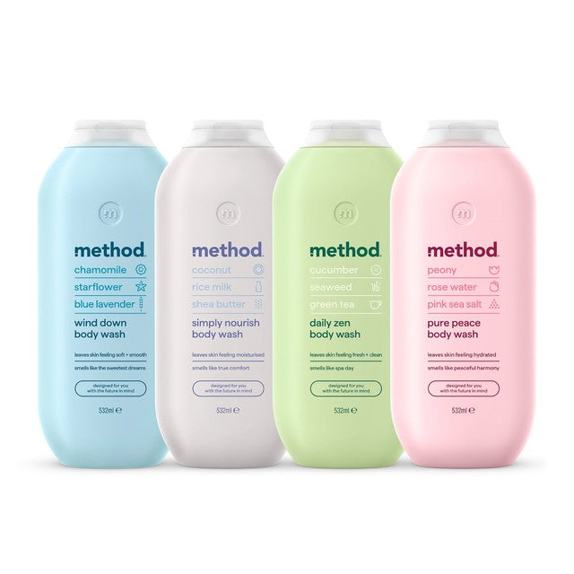 Method Wind Down body wash 532ml, imported from the UK