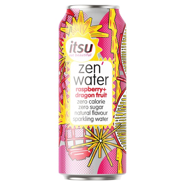Itsu Zen Water raspberry and dragon fruit 330ml, UK version