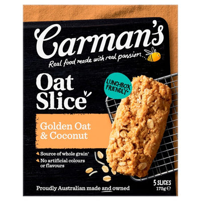 M&S Sapphire Carman's Kitchen Golden Oat & Coconut Oat Slice Snack Bars 5 Pack- Buy online at McGrocer
