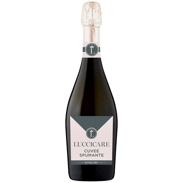 Luccicare Spumante Bianco extra dry sparkling wine 75cl, UK version