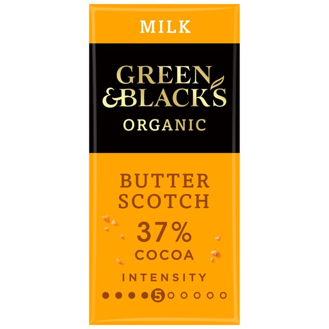 Green & Black's butterscotch milk chocolate bar 90g, UK version
