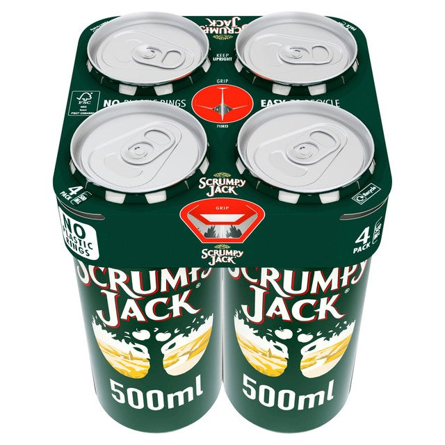 Scrumpy Jack cider cans 4 x 500ml (British brand)