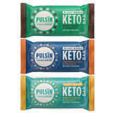 Pulsin Choc Mint Peanut Vegan Keto Bar 50g, imported from the UK