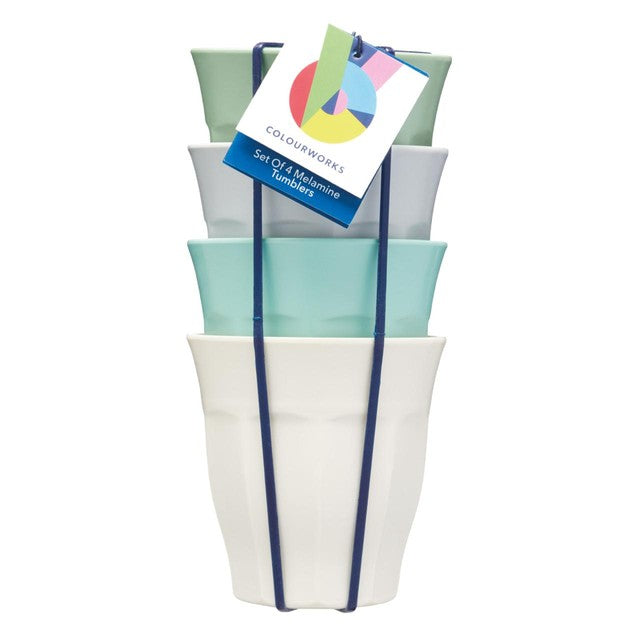 Colourworks picnic tumblers 4-pack - British product