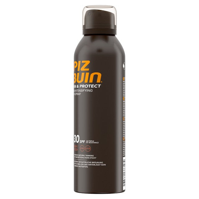 Piz Buin Tan & Protect Tan Intensifying Sun Cream Spray 150ml, imported from the UK