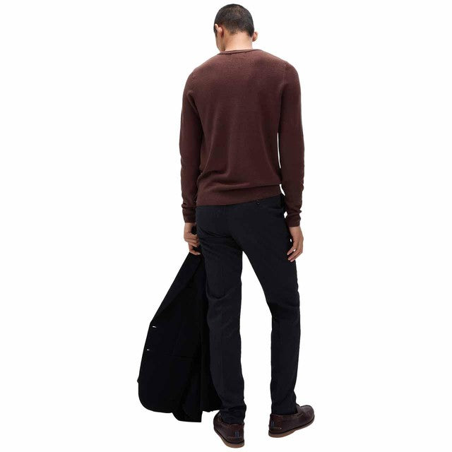 M&S men's cashmilon crew neck jumper Burgundy S, imported from the UK