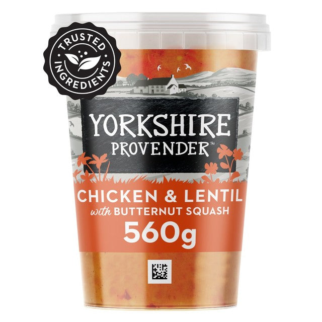 Yorkshire Provender chicken and lentil soup with butternut squash 560g (British brand)