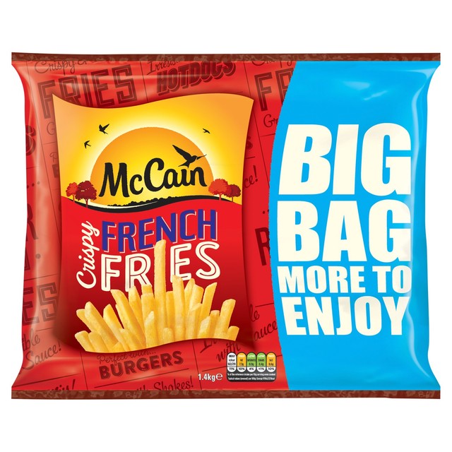 McCain Crispy French Fries 1.4kg, imported from the UK