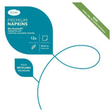 Duni white luxury compostable large paper napkins 12 pack (British brand)