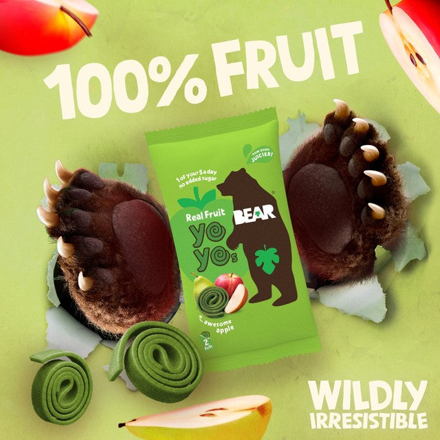 Bear Fruit Yoyos Apple 100g Multipack - British product