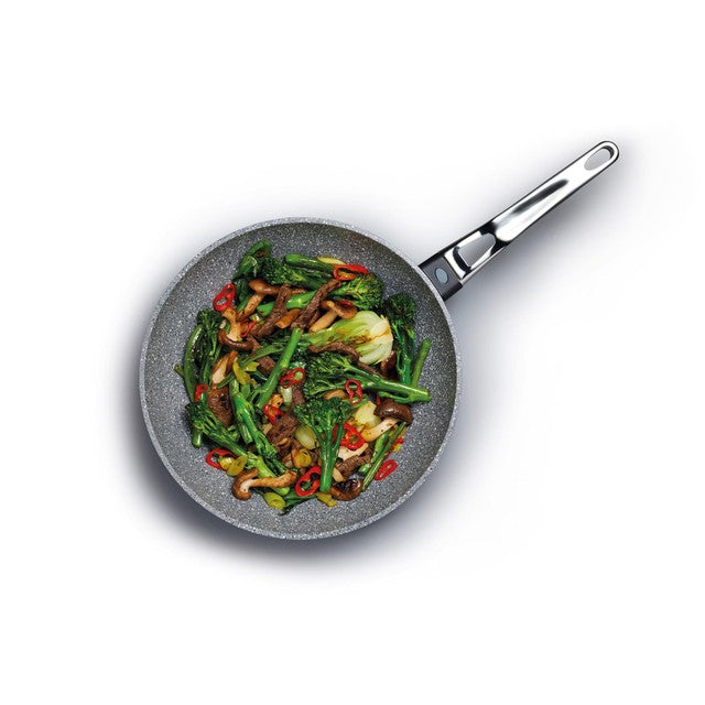 MasterClass cast aluminium non-stick wok 28cm, imported from the UK