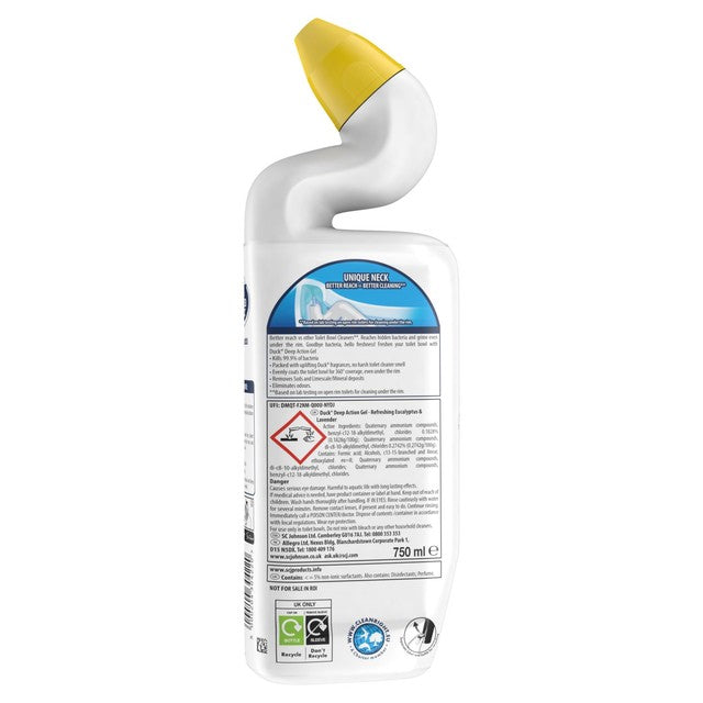 Toilet Duck toilet cleaning gel Lavender & Eucalyptus 750ml - British product