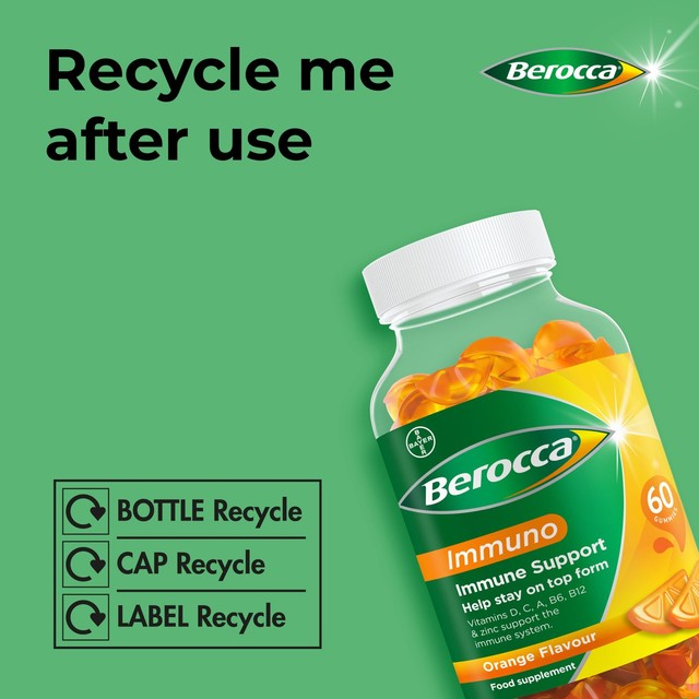Berocca Immuno Gummies 60 per pack - British product
