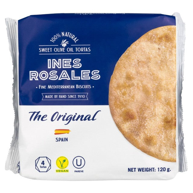 Ines Rosales original sweet tortas biscuits 120g, UK version