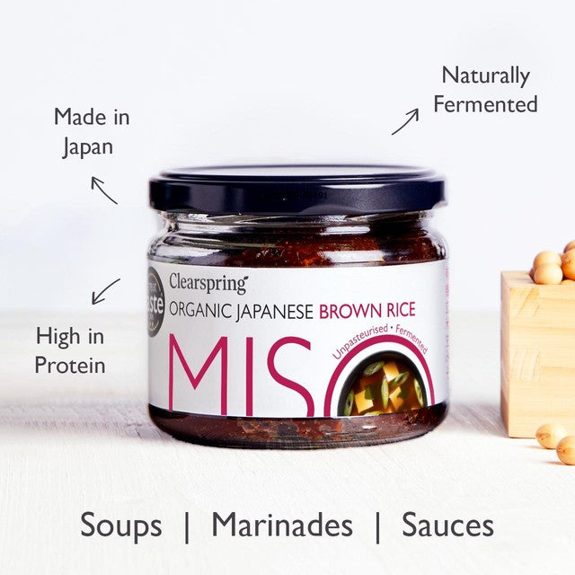 Clearspring brown rice miso paste 300g - British product