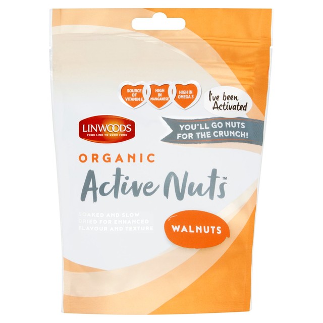 Linwoods Active Organic Walnuts 70g, UK version