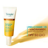 Simple hydrating UV fluid SPF50 moisturiser 40ml (British brand)